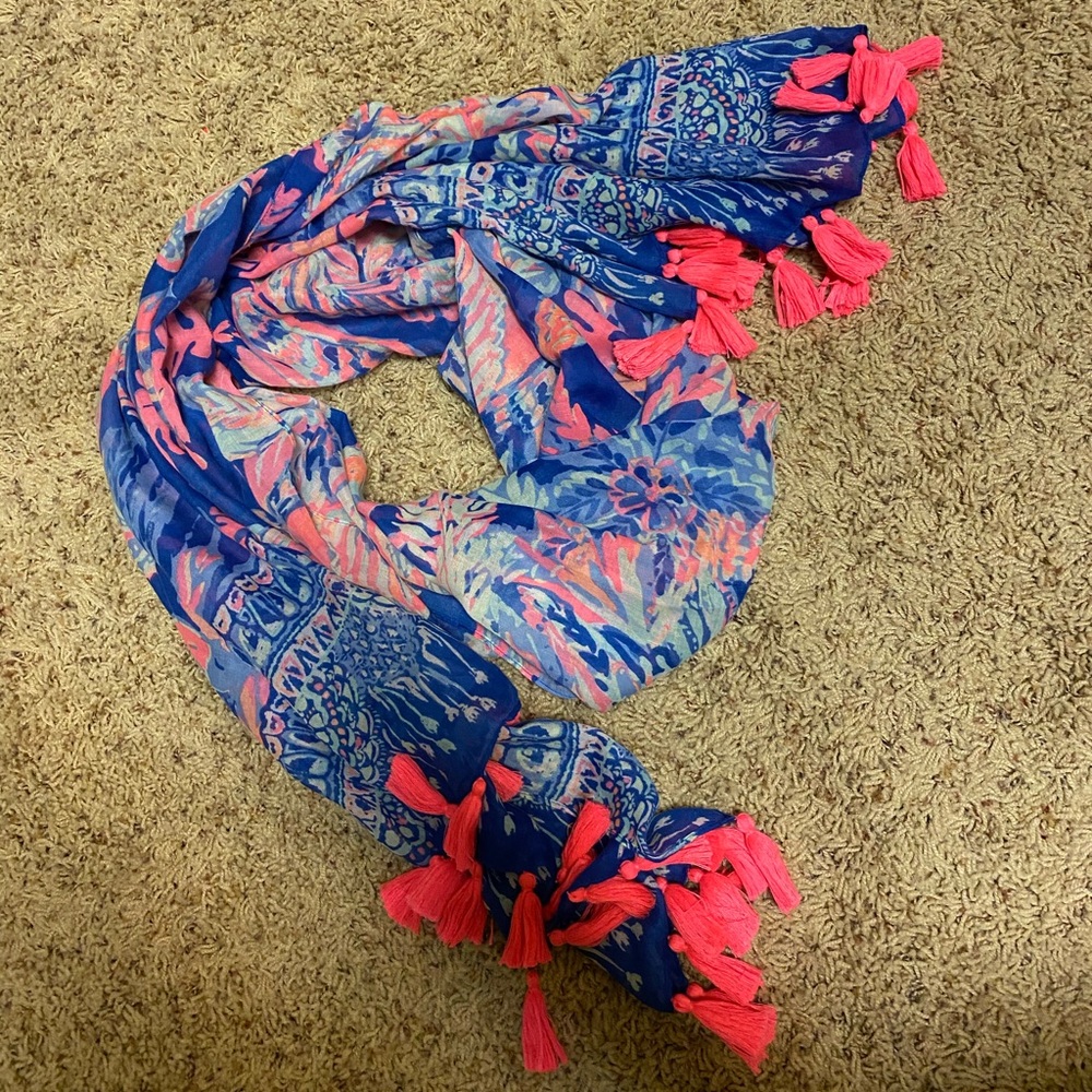 Lilly Pulitzer Tassel Scarf